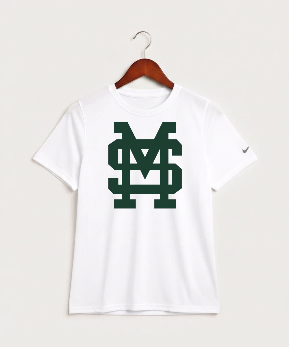 Sleepy Eye St. Mary's High School Athletics Coed - White Nike Youth Swoosh Sleeve rLegend Tee NKDX8787