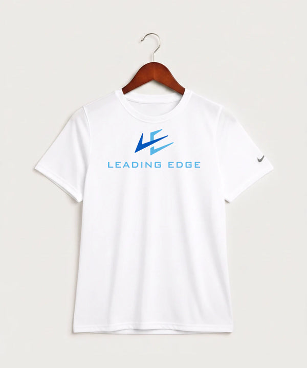 Leading Edge Team Store - White Nike Youth Swoosh Sleeve rLegend Tee NKDX8787