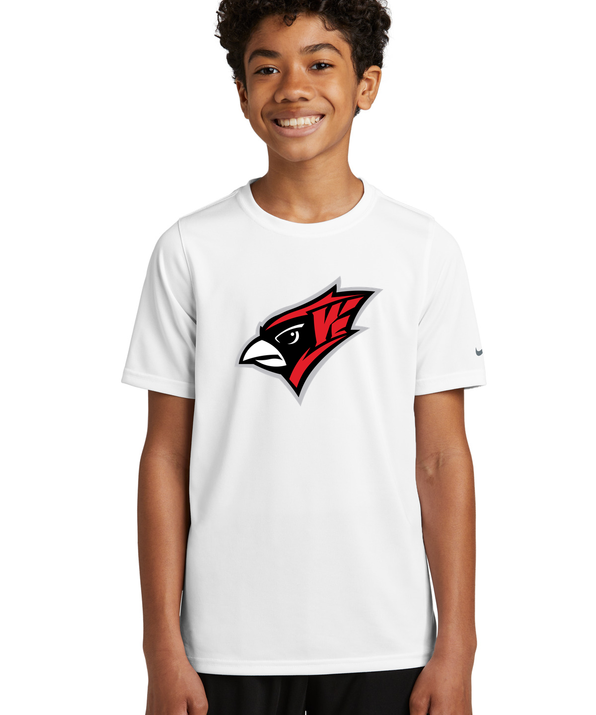 Willmar Athletics - White Nike Youth Swoosh Sleeve rLegend Tee NKDX8787