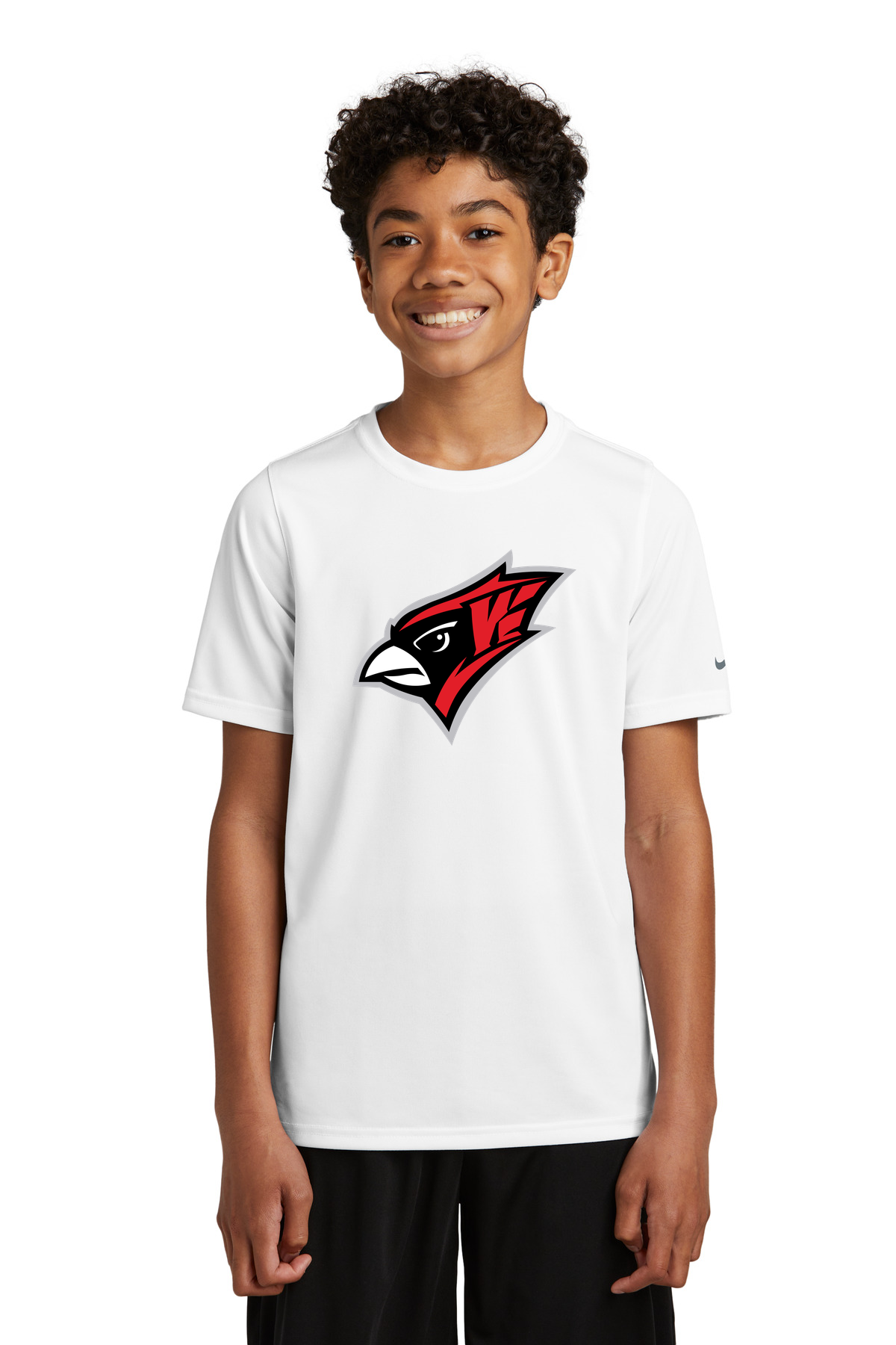 Willmar Athletics - White Nike Youth Swoosh Sleeve rLegend Tee NKDX8787