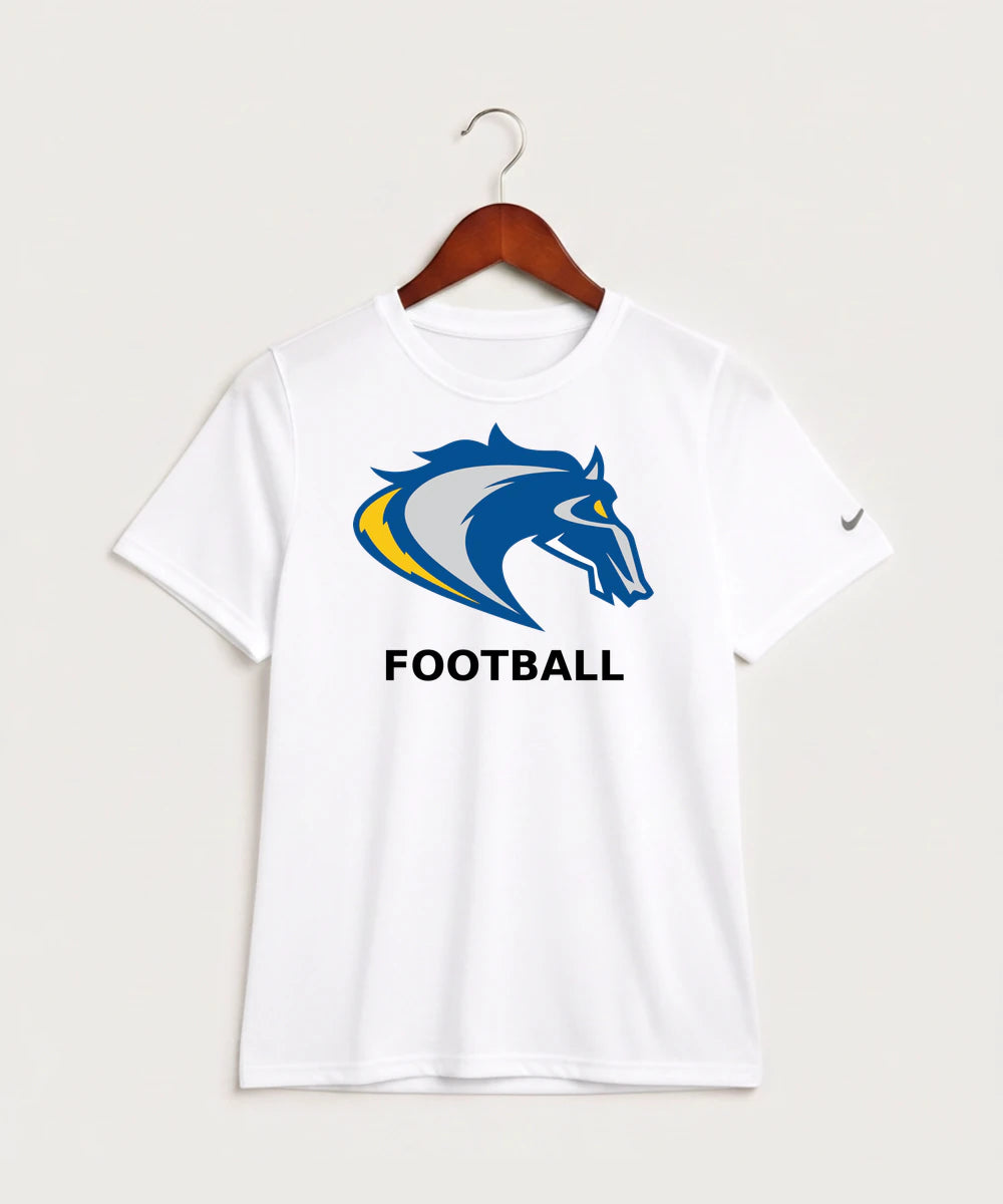 Riverside High School Football general - White Nike Youth Swoosh Sleeve rLegend Tee NKDX8787