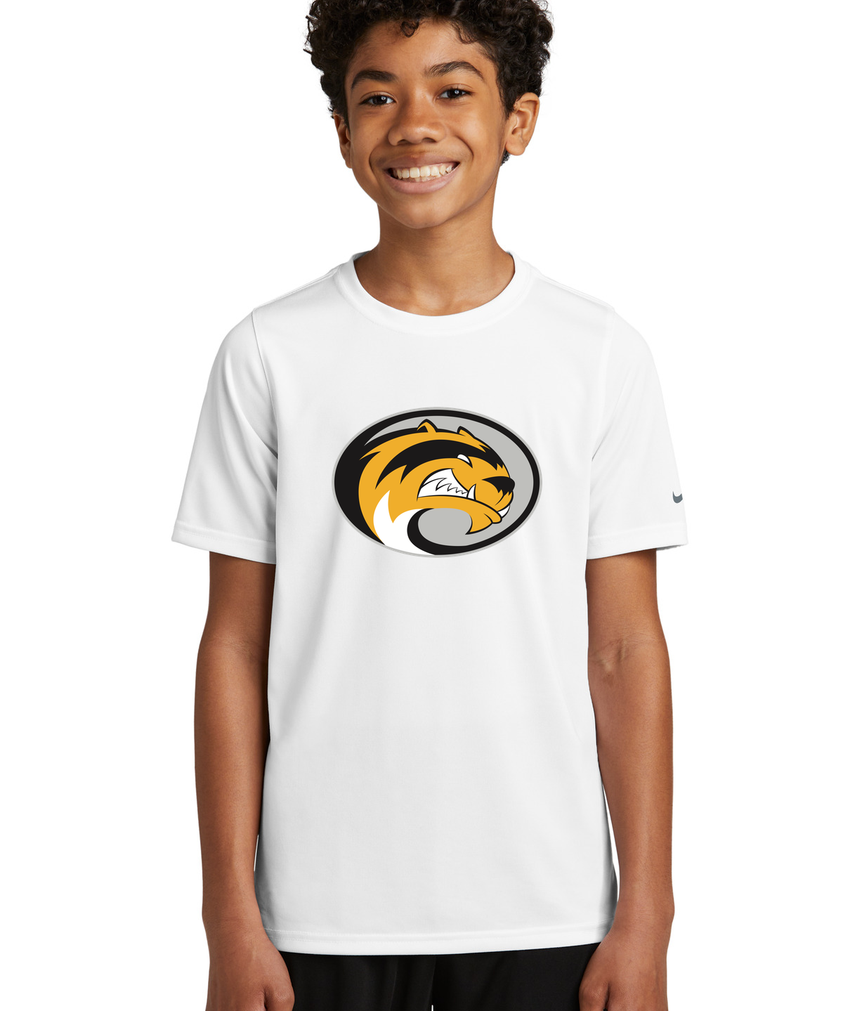 Sibley East Football - White Nike Youth Swoosh Sleeve rLegend Tee NKDX8787