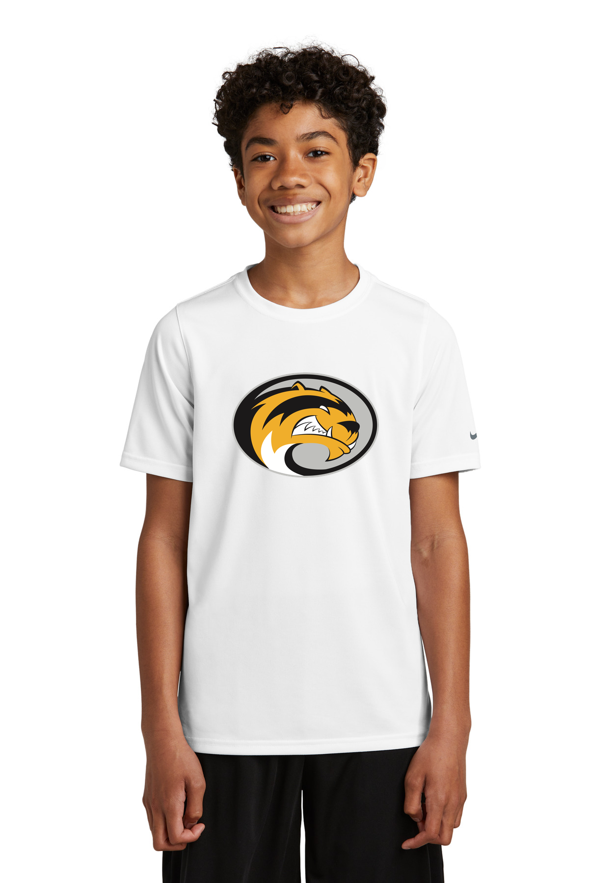 Sibley East Football - White Nike Youth Swoosh Sleeve rLegend Tee NKDX8787