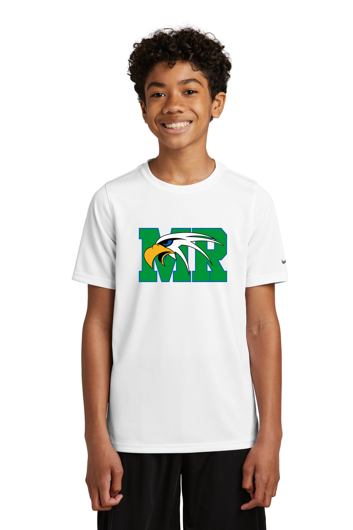 Maple River High School hockey_boys - White Nike Youth Swoosh Sleeve rLegend Tee NKDX8787