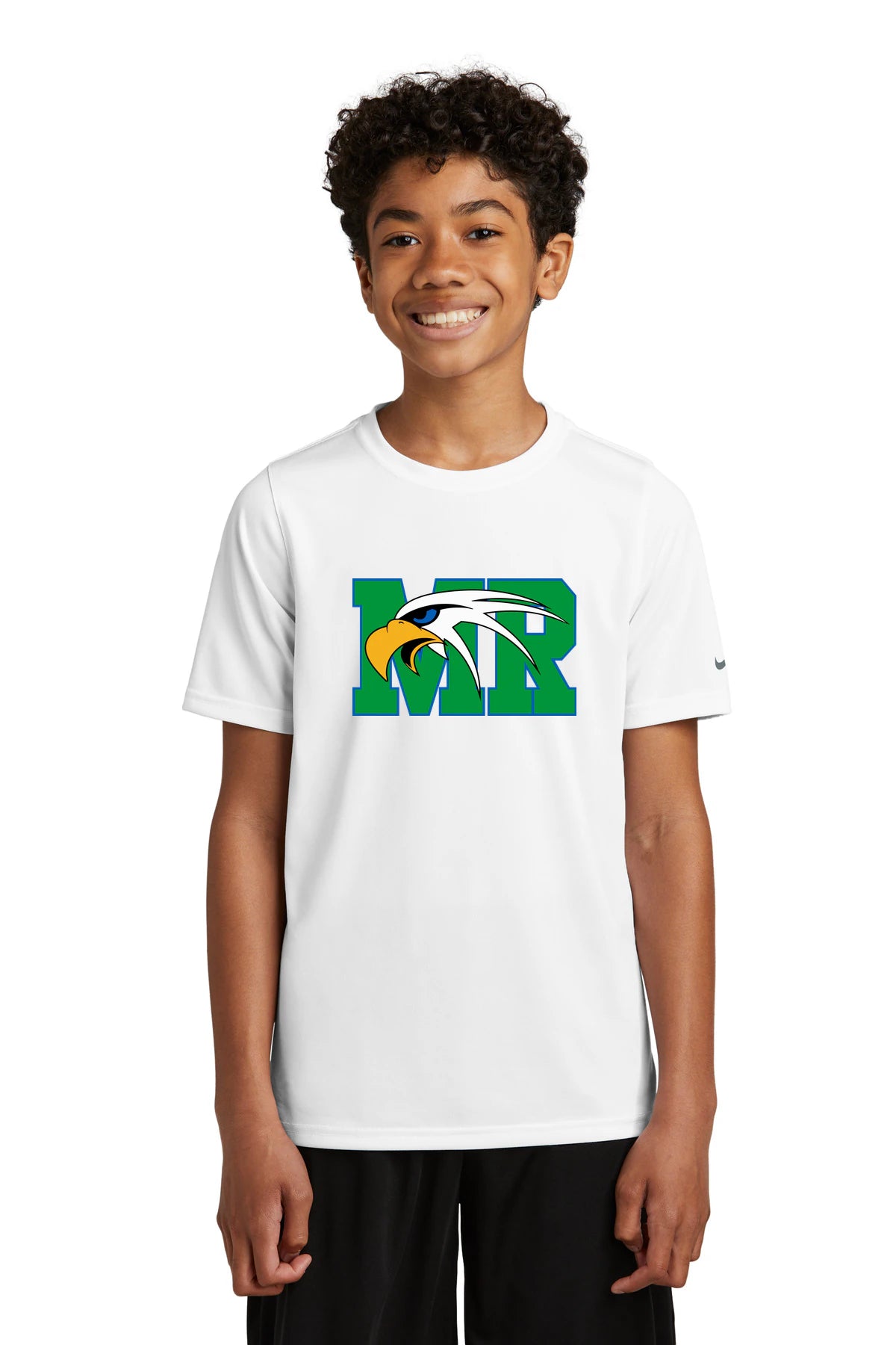 Maple River High School hockey_boys - White Nike Youth Swoosh Sleeve rLegend Tee NKDX8787