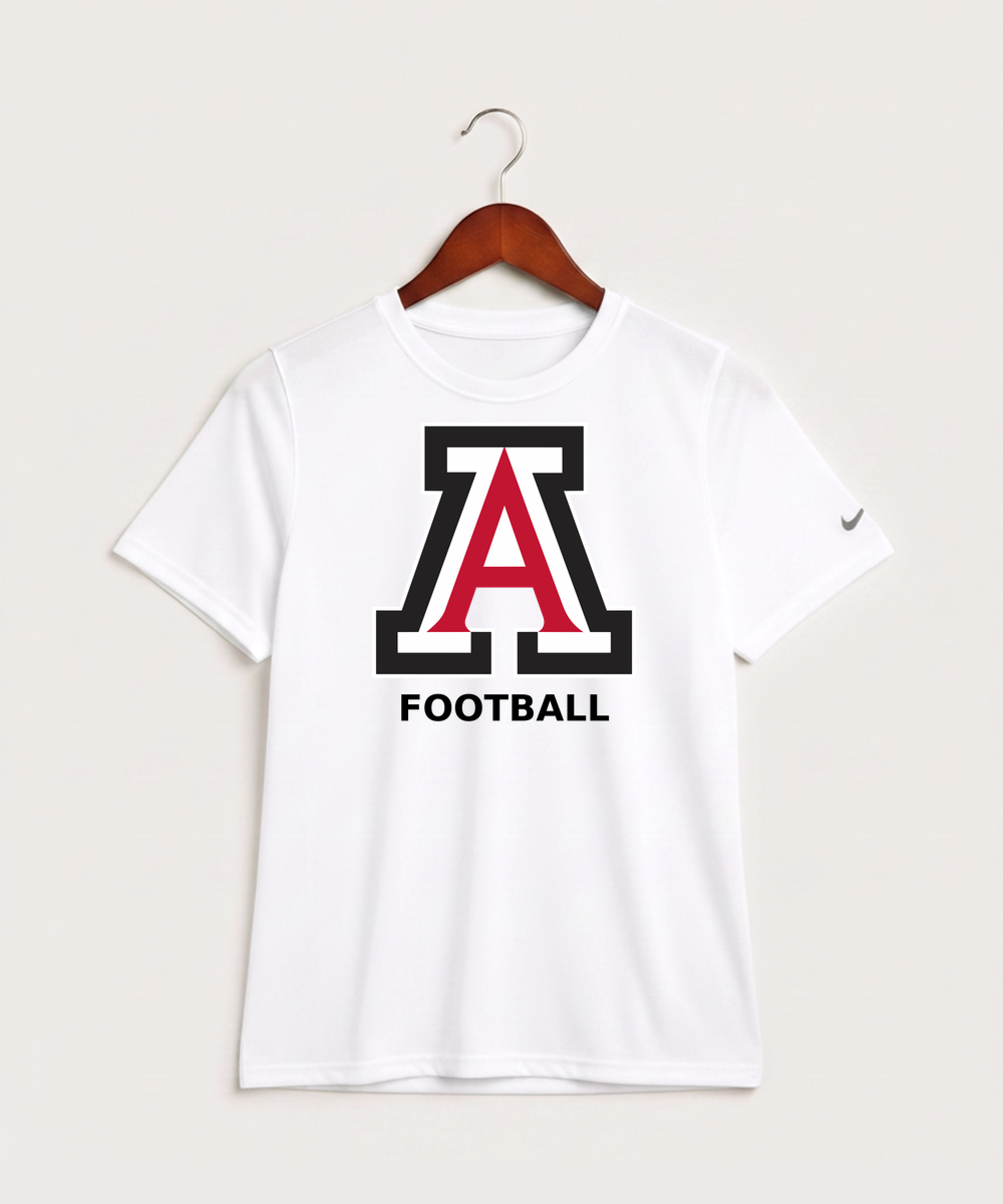 Amboy Football general - White Nike Youth Swoosh Sleeve rLegend Tee NKDX8787