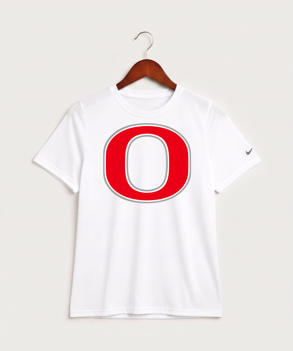 Osakis High School Athletics Coed - White Nike Youth Swoosh Sleeve rLegend Tee NKDX8787