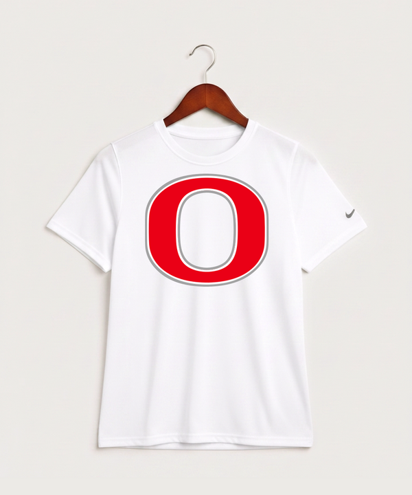 Osakis High School Athletics Coed - White Nike Youth Swoosh Sleeve rLegend Tee NKDX8787