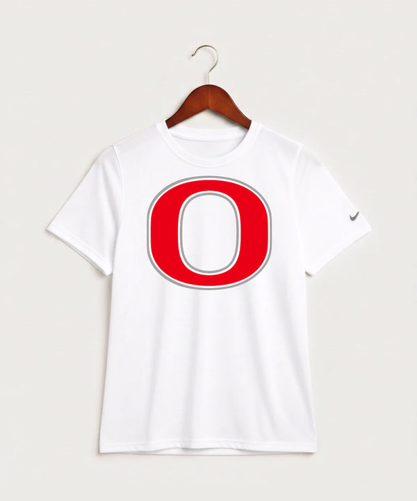 Osakis High School Athletics Coed - White Nike Youth Swoosh Sleeve rLegend Tee NKDX8787