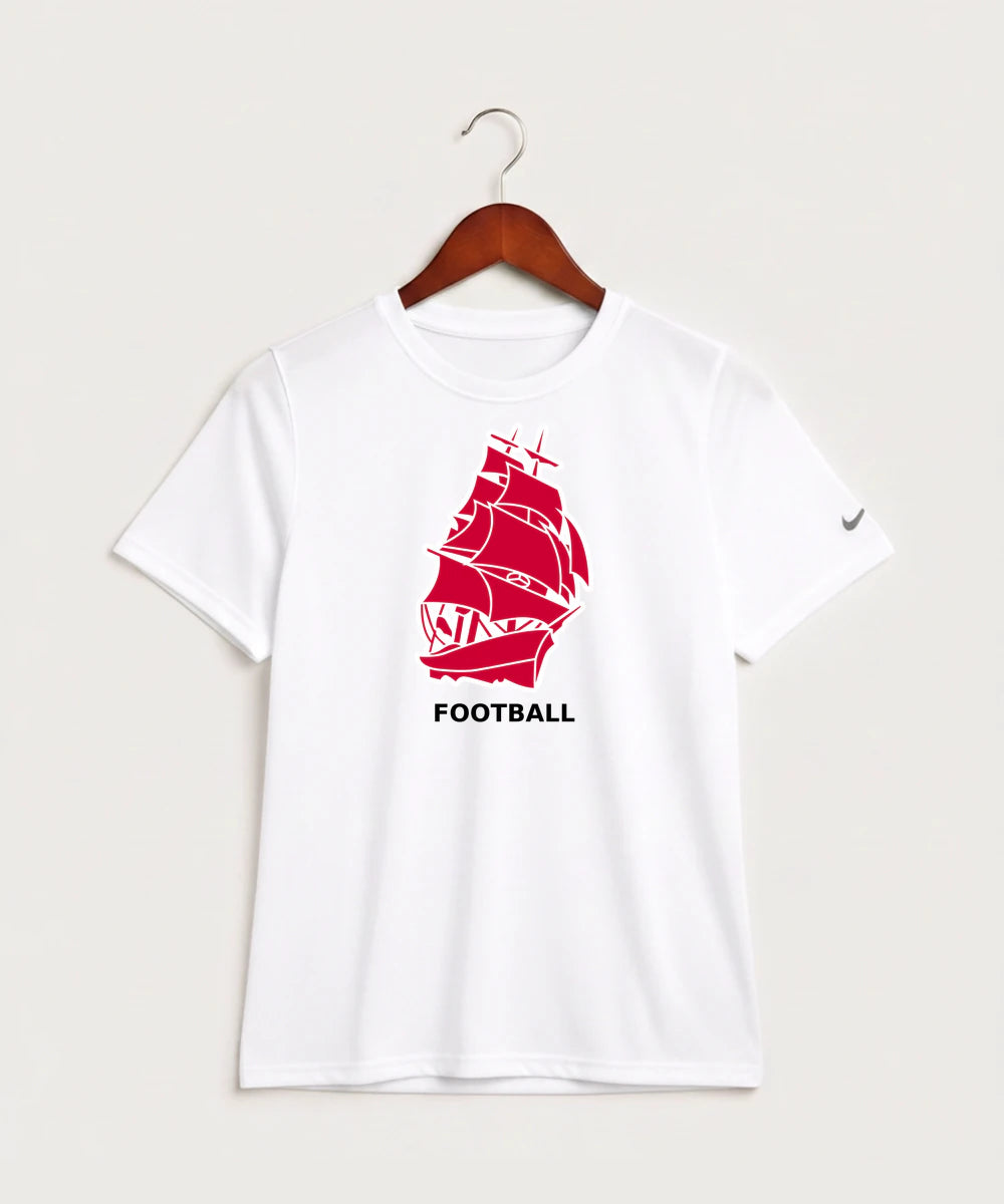 Amboy Football general - White Nike Youth Swoosh Sleeve rLegend Tee NKDX8787