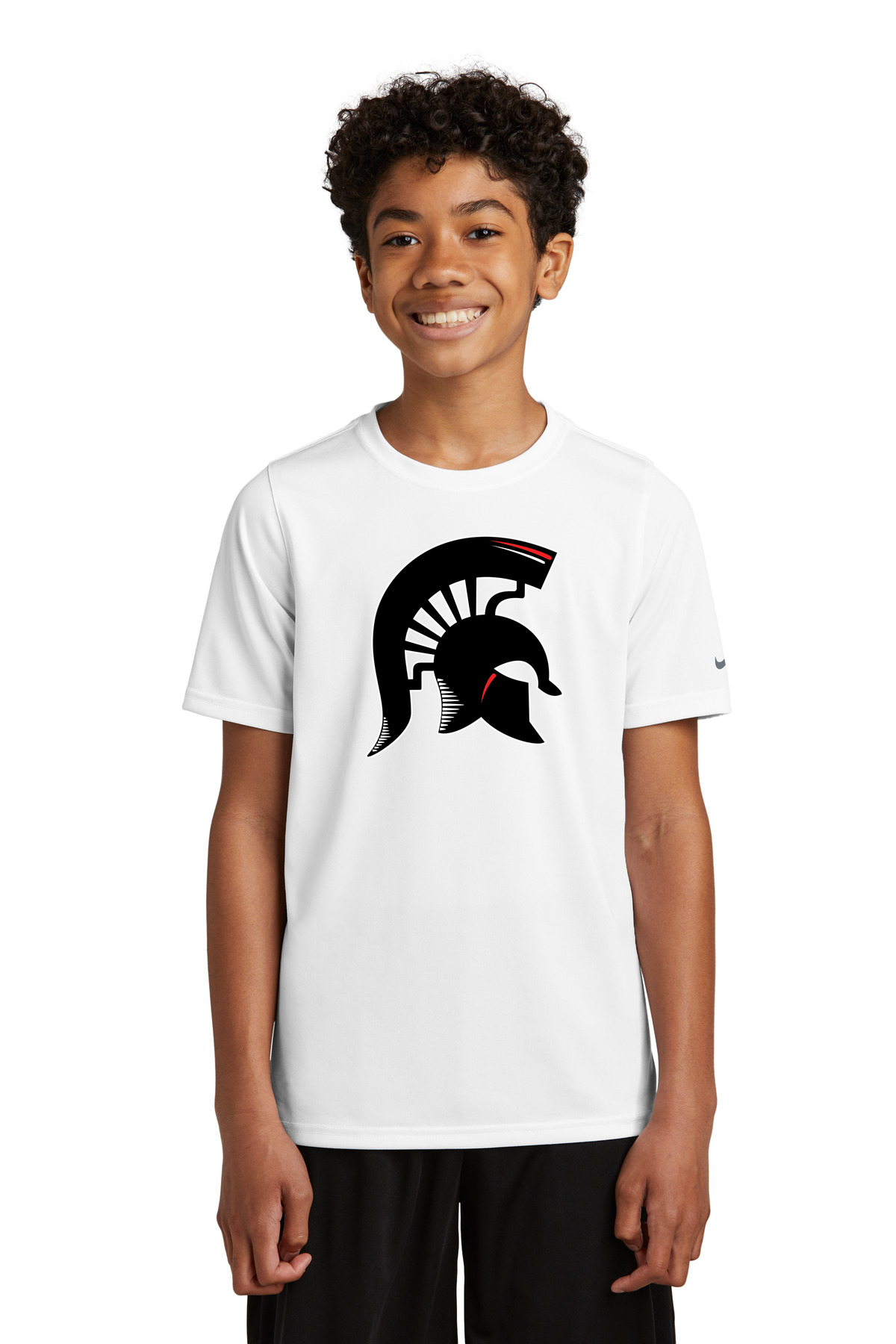BOLD Football - White Nike Youth Swoosh Sleeve rLegend Tee NKDX8787