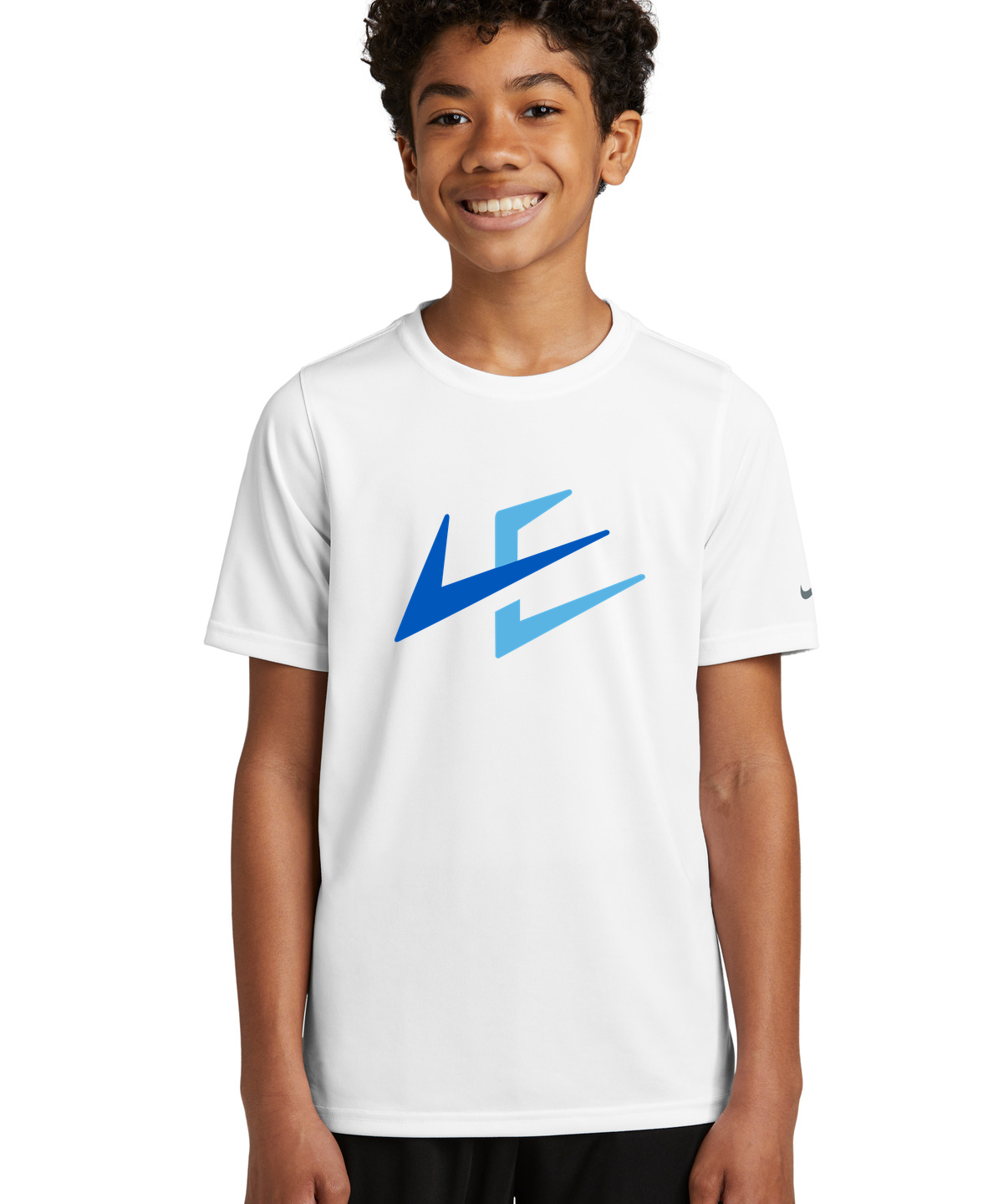 Notre Dame High School Team Store - White Nike Youth Swoosh Sleeve rLegend Tee NKDX8787