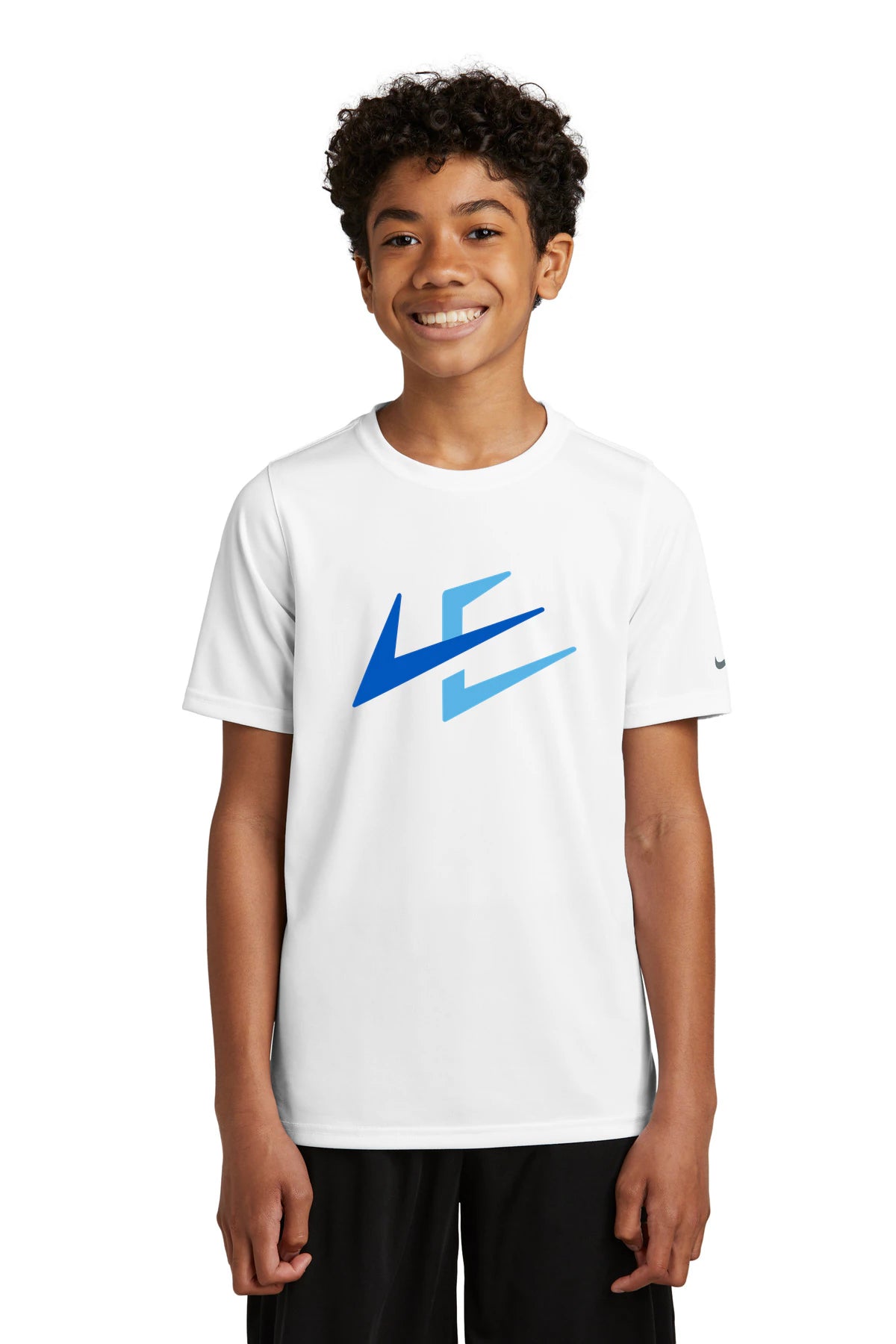 Notre Dame High School Team Store - White Nike Youth Swoosh Sleeve rLegend Tee NKDX8787