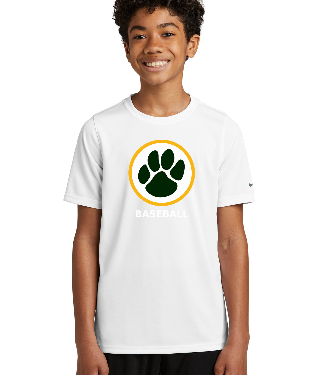Ashwaubenon Baseball — final e2e test - White Nike Youth Swoosh Sleeve rLegend Tee NKDX8787