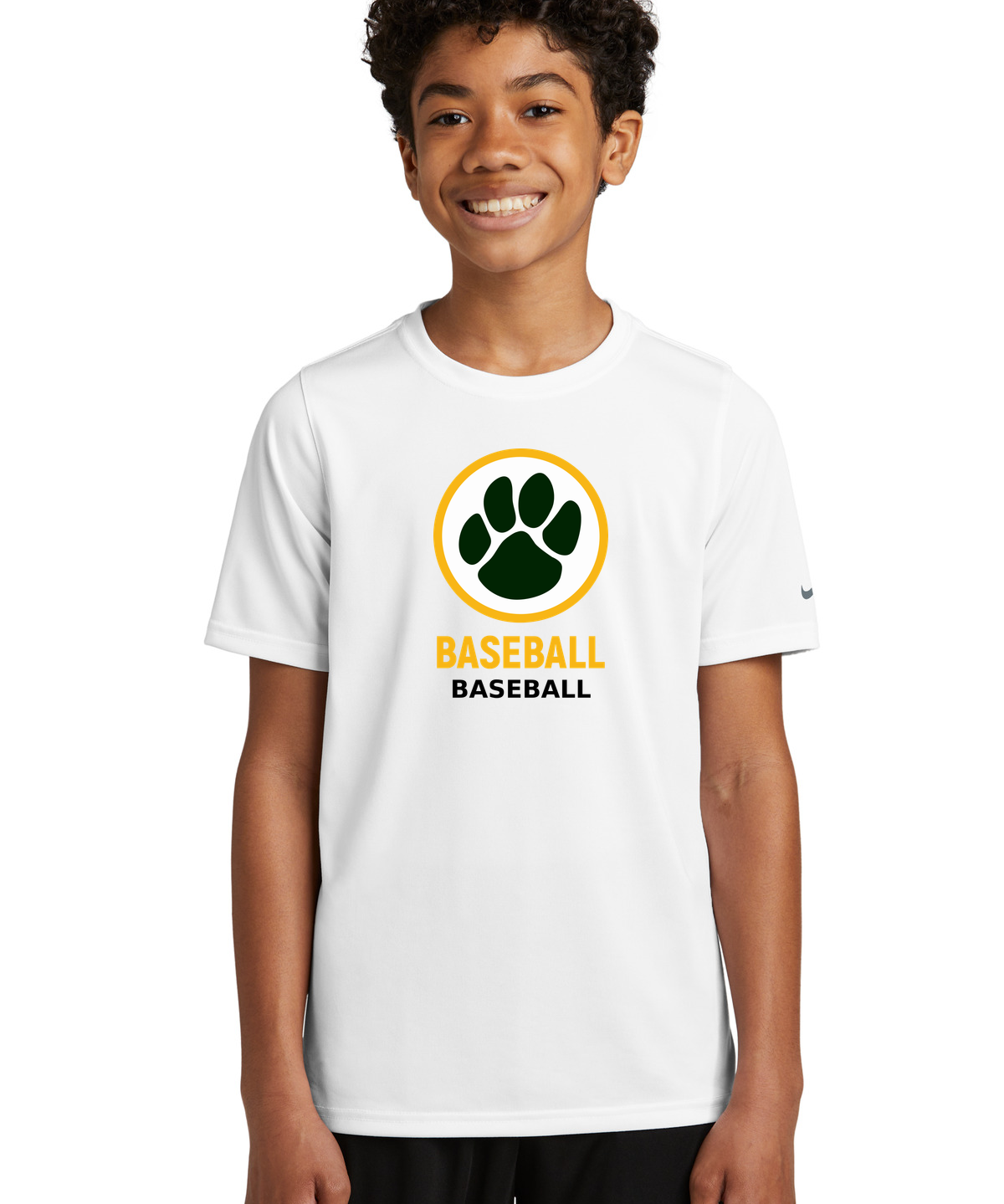 Ashwaubenon Baseball — final e2e test - White Nike Youth Swoosh Sleeve rLegend Tee NKDX8787