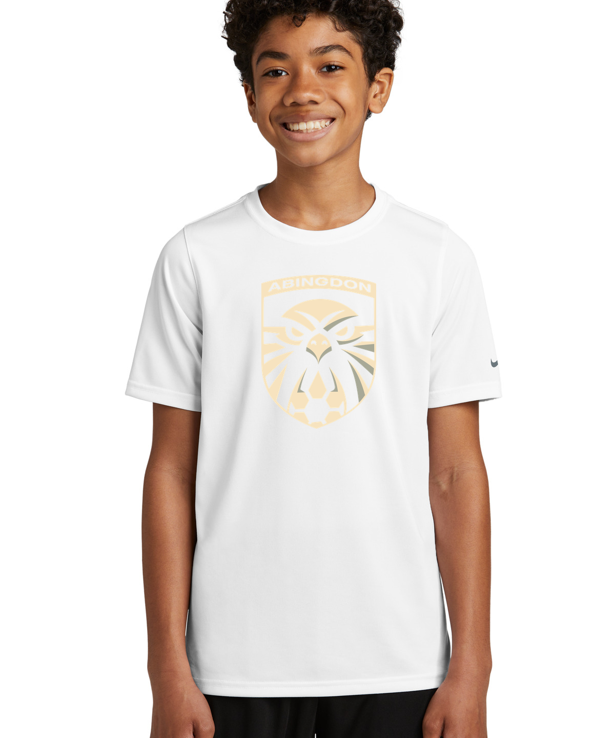 Abingdon High School soccer_boys - White Nike Youth Swoosh Sleeve rLegend Tee NKDX8787