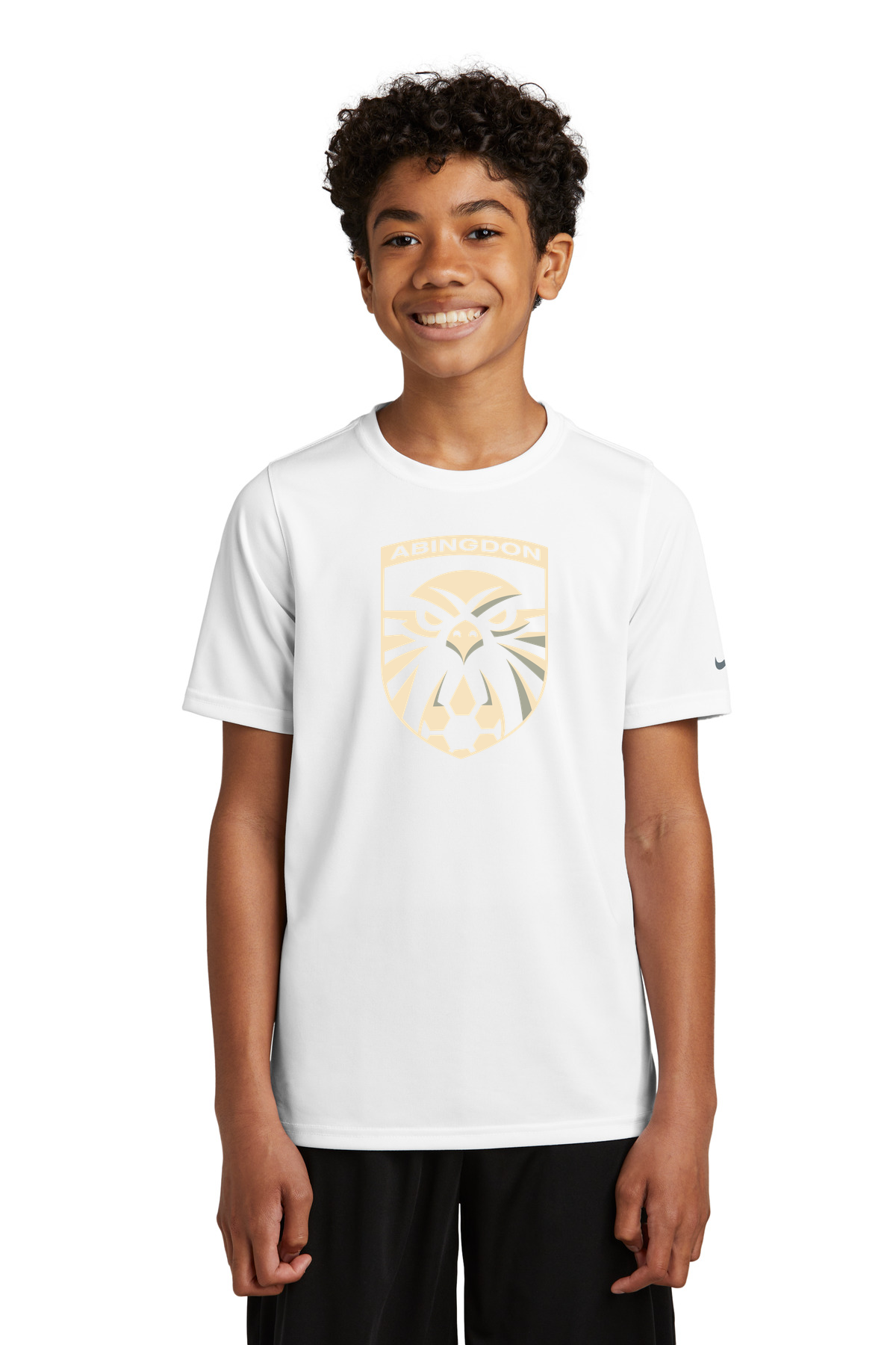 Abingdon High School soccer_boys - White Nike Youth Swoosh Sleeve rLegend Tee NKDX8787