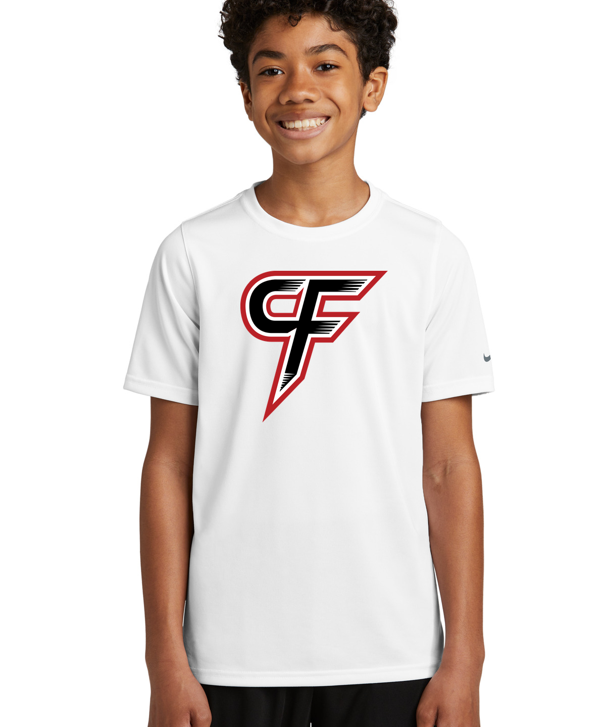 Cannon Falls Volleyball - White Nike Youth Swoosh Sleeve rLegend Tee NKDX8787