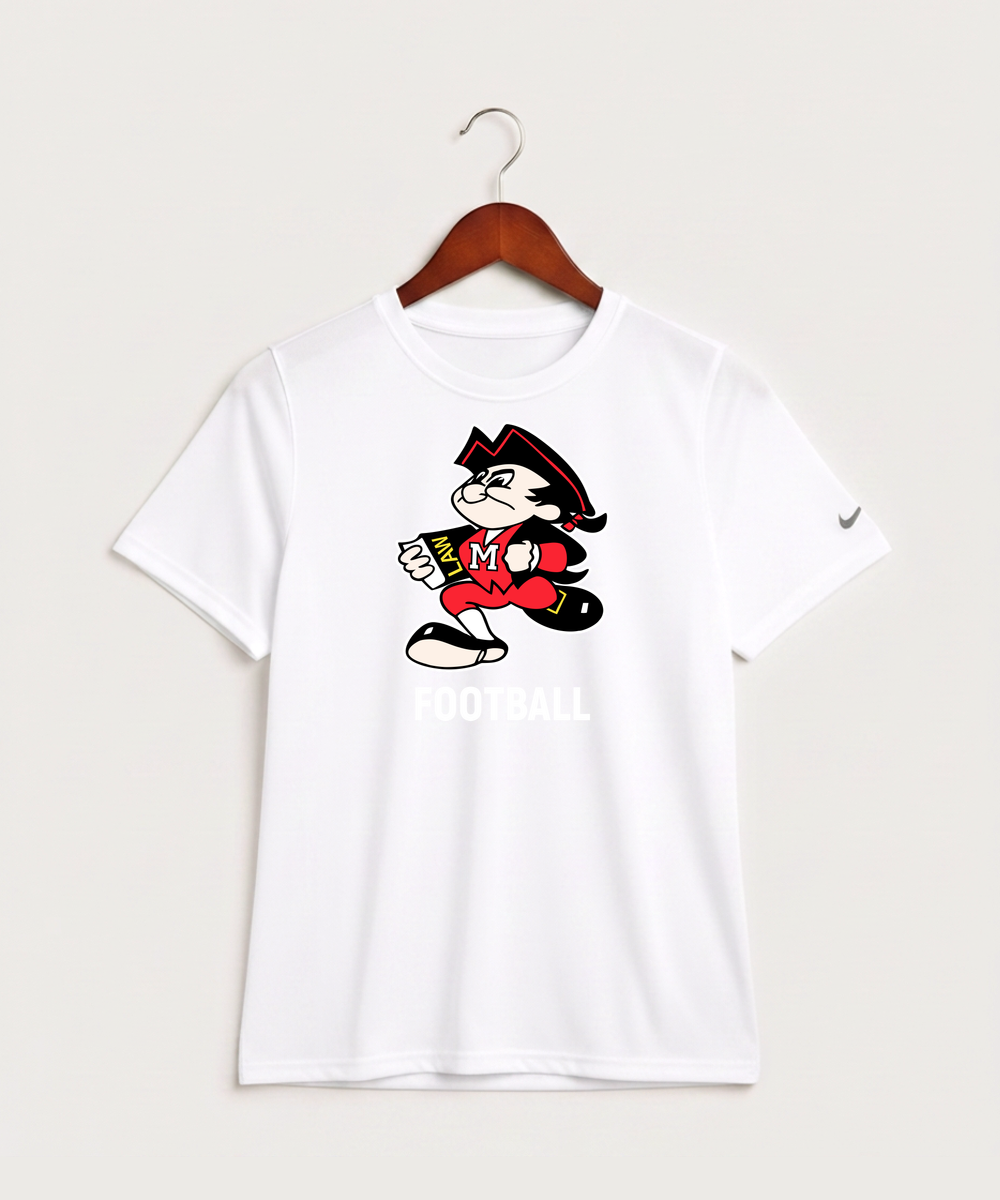 John Marshall High School Basketball (Boys) - White Nike Youth Swoosh Sleeve rLegend Tee NKDX8787