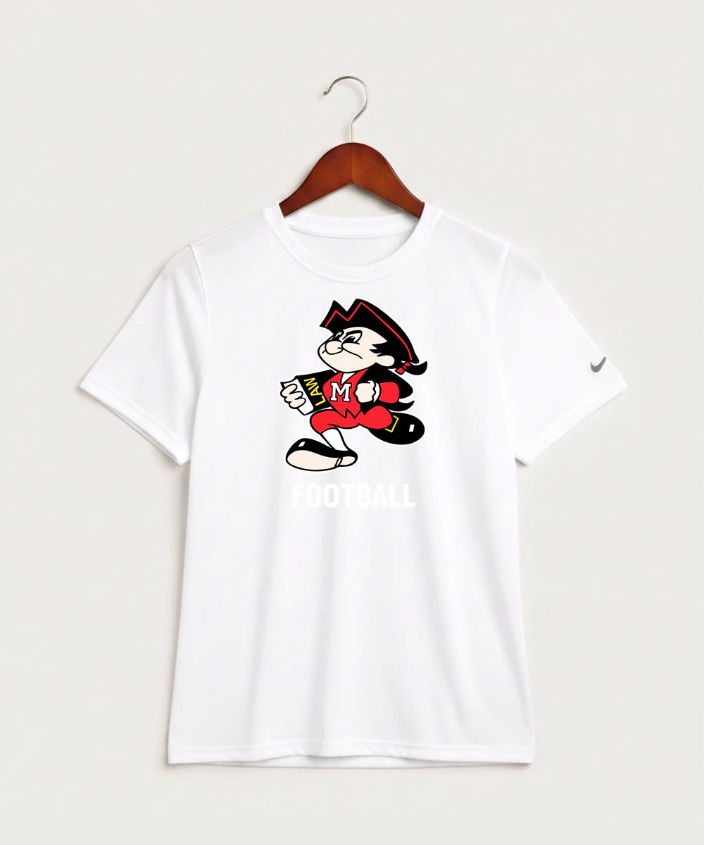 John Marshall High School Basketball (Boys) - White Nike Youth Swoosh Sleeve rLegend Tee NKDX8787