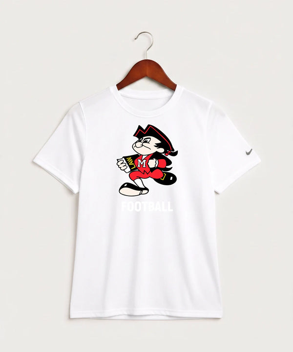 John Marshall High School Basketball (Boys) - White Nike Youth Swoosh Sleeve rLegend Tee NKDX8787