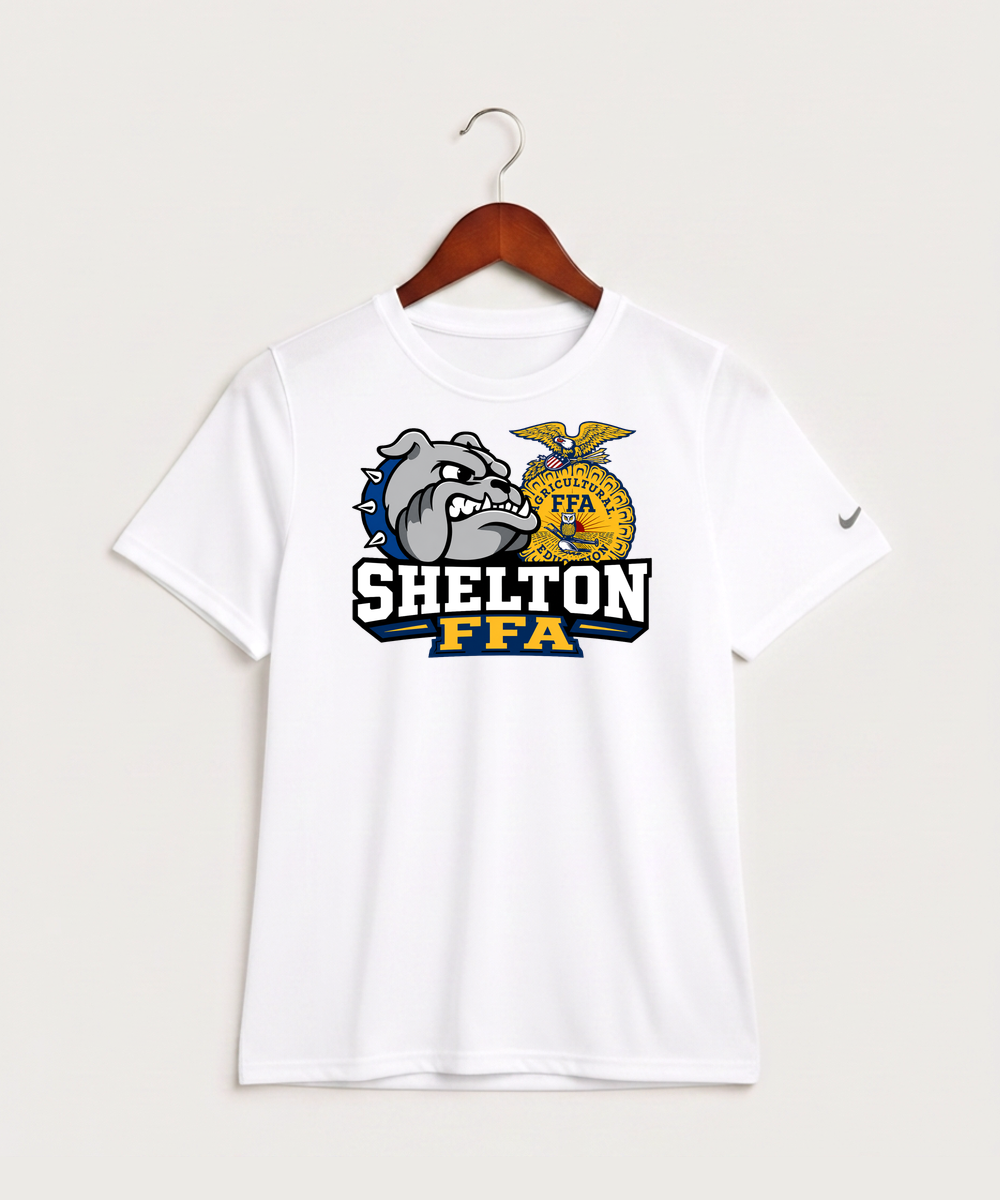 Shelton High School FFA general - White Nike Youth Swoosh Sleeve rLegend Tee NKDX8787
