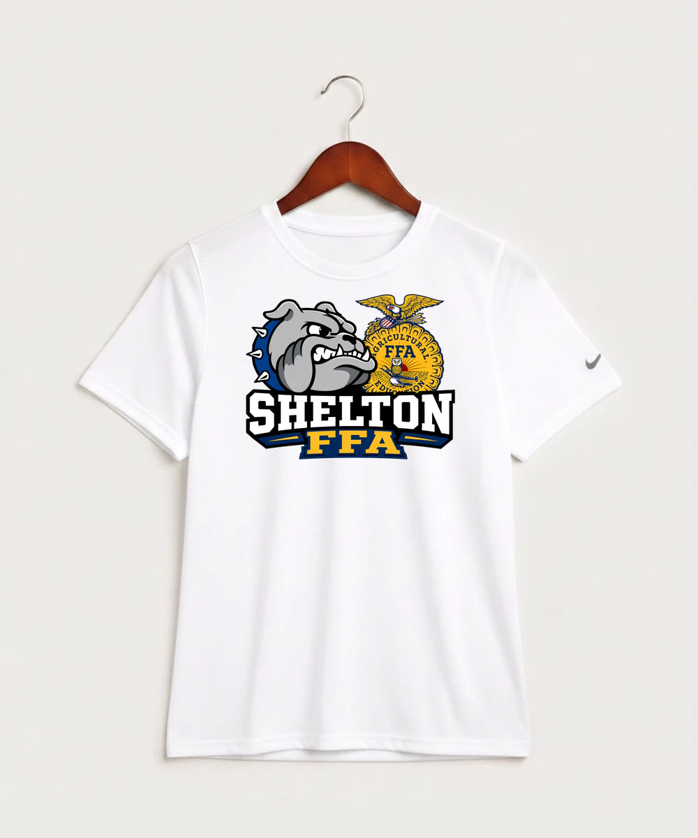 Shelton High School FFA general - White Nike Youth Swoosh Sleeve rLegend Tee NKDX8787