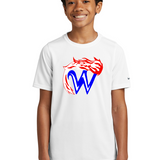 Waupaca High School football_boys - White Nike Youth Swoosh Sleeve rLegend Tee NKDX8787