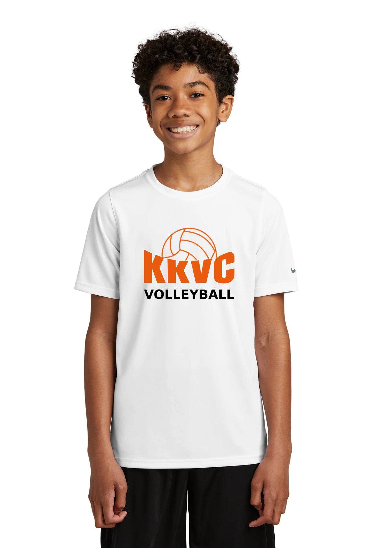 KVCC Volleyball - White Nike Youth Swoosh Sleeve rLegend Tee NKDX8787