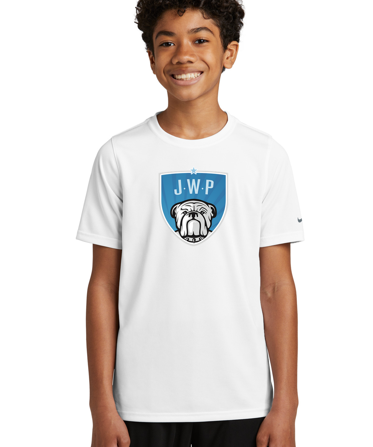 JWP Football - White Nike Youth Swoosh Sleeve rLegend Tee NKDX8787