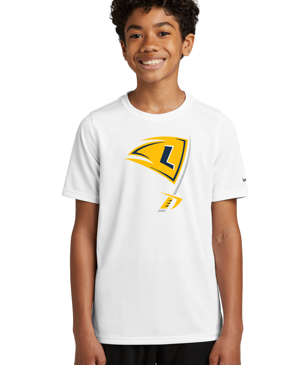 Howard Lake-Waverly-Winsted Football - White Nike Youth Swoosh Sleeve rLegend Tee NKDX8787