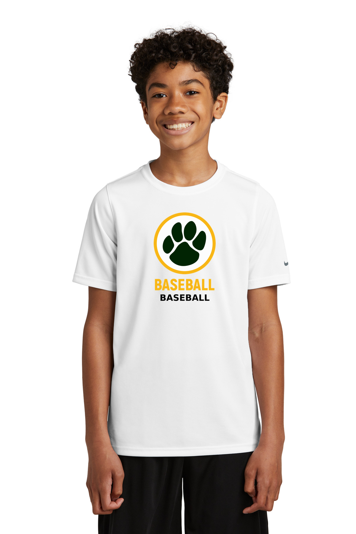 Ashwaubenon Baseball — final e2e test - White Nike Youth Swoosh Sleeve rLegend Tee NKDX8787