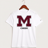 Moline Cheer general - White Nike Youth Swoosh Sleeve rLegend Tee NKDX8787
