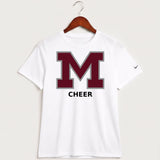 Moline Cheer general - White Nike Youth Swoosh Sleeve rLegend Tee NKDX8787
