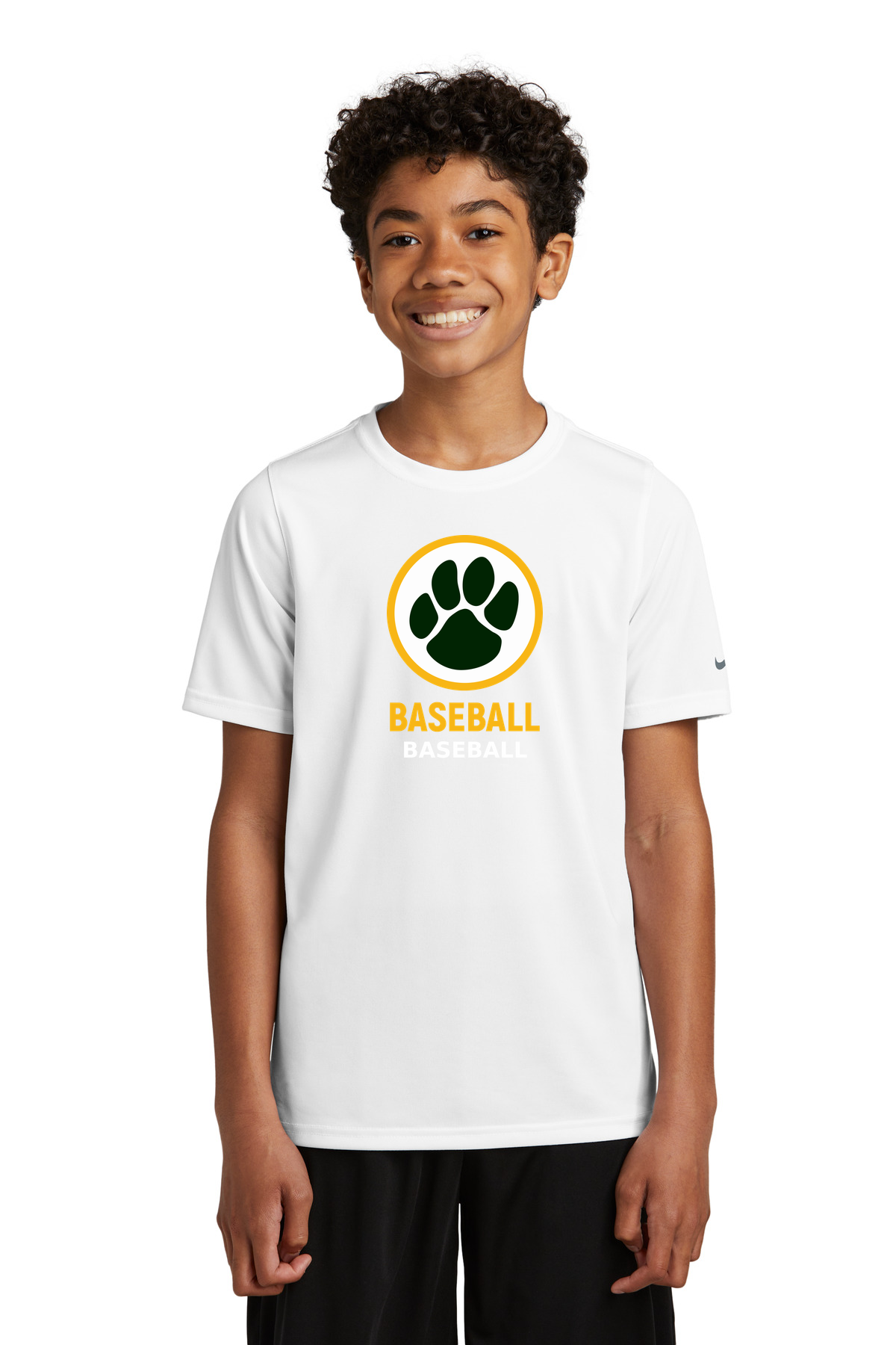 Ashwaubenon Baseball — final e2e test - White Nike Youth Swoosh Sleeve rLegend Tee NKDX8787