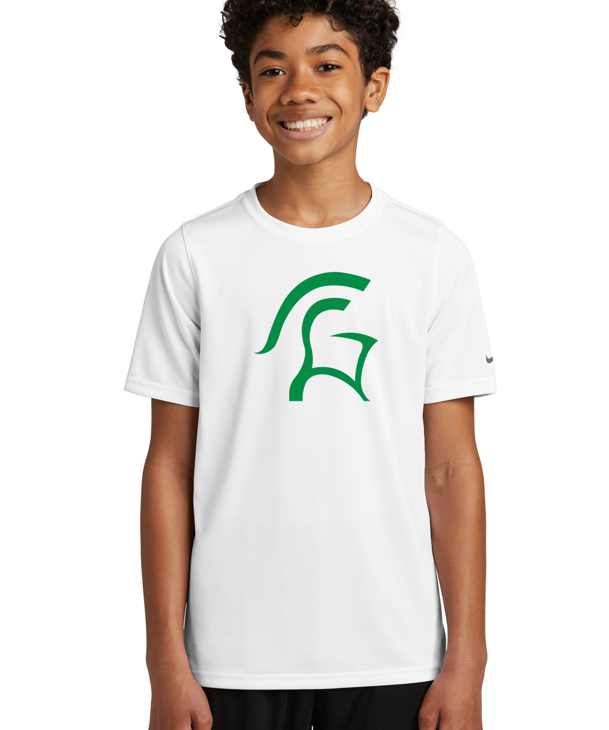 La Crescent-Hokah Football - White Nike Youth Swoosh Sleeve rLegend Tee NKDX8787