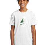 DC Everest Middle School Football — example store - White Nike Youth Swoosh Sleeve rLegend Tee NKDX8787
