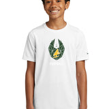 DC Everest Middle School Football — example store - White Nike Youth Swoosh Sleeve rLegend Tee NKDX8787