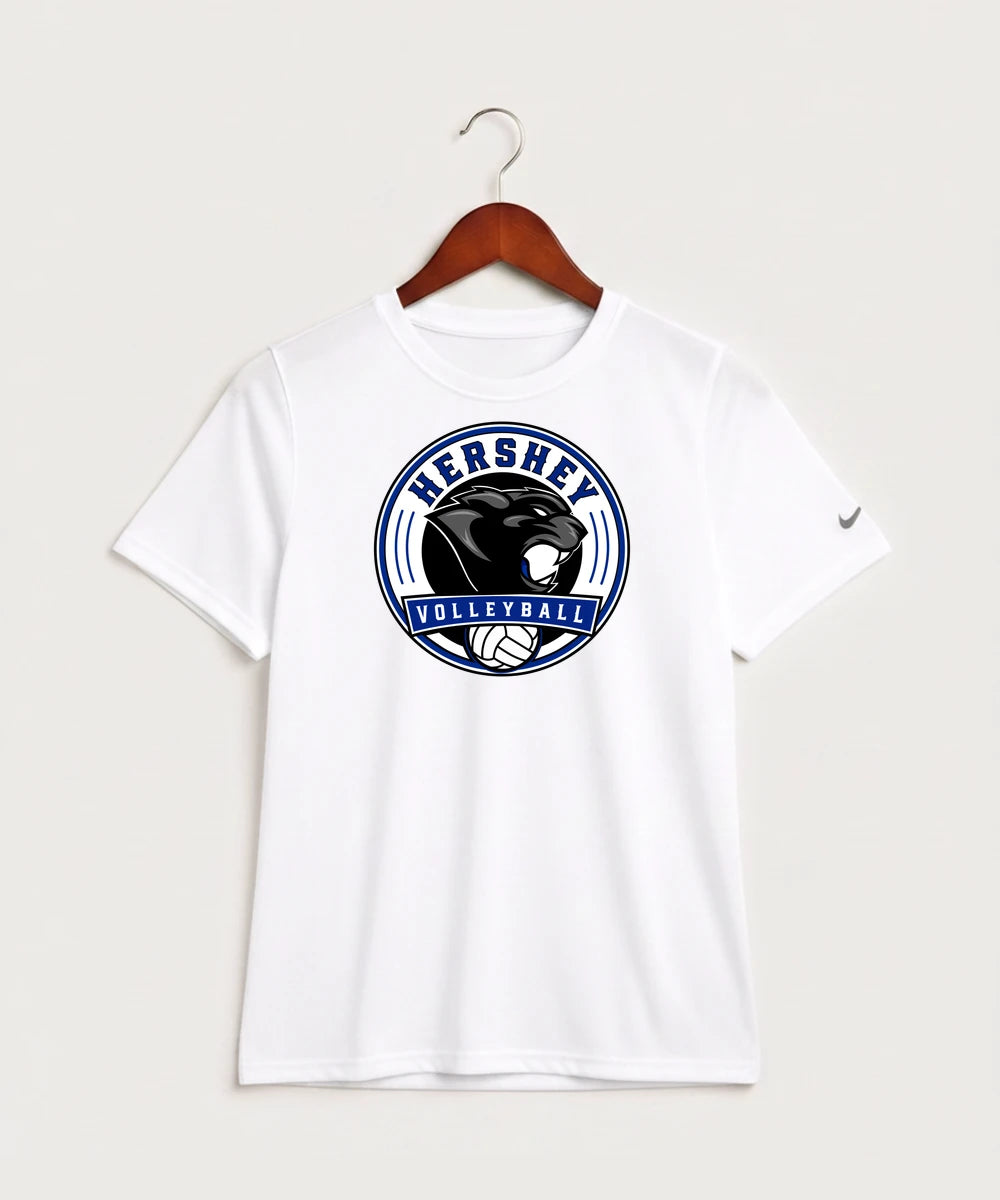 Hershey High School Volleyball Team Store - White Nike Youth Swoosh Sleeve rLegend Tee NKDX8787