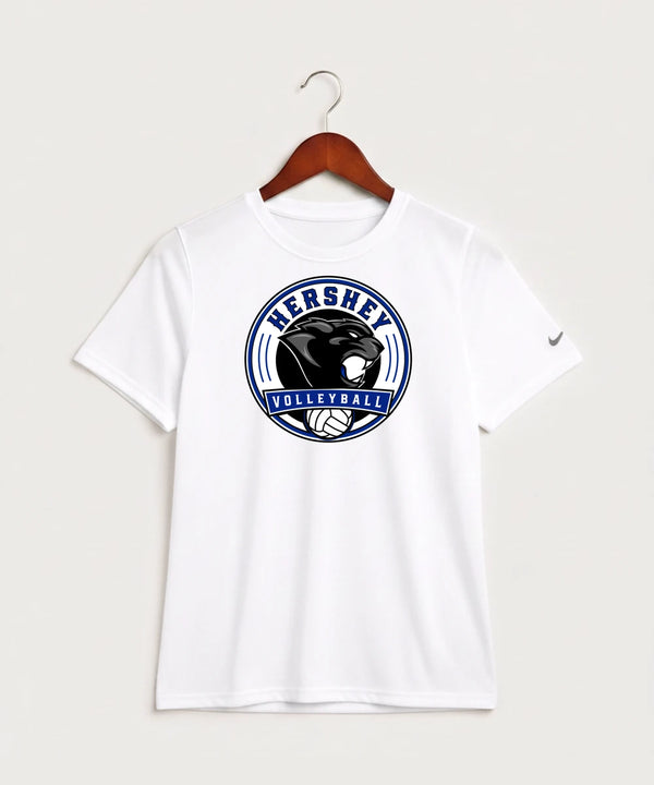 Hershey High School Volleyball Team Store - White Nike Youth Swoosh Sleeve rLegend Tee NKDX8787