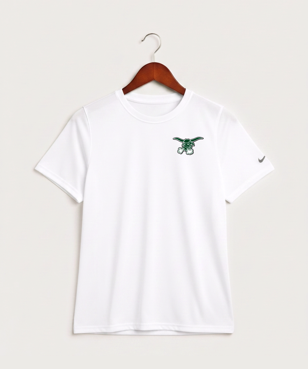 West Fargo High School Football (Boys) - White Nike Youth Swoosh Sleeve rLegend Tee NKDX8787
