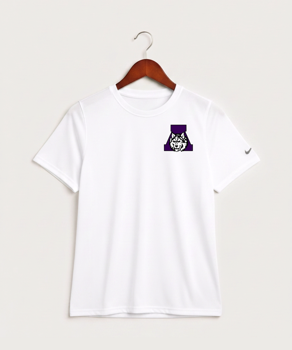 Albany High School Tennis (Boys) - White Nike Youth Swoosh Sleeve rLegend Tee NKDX8787