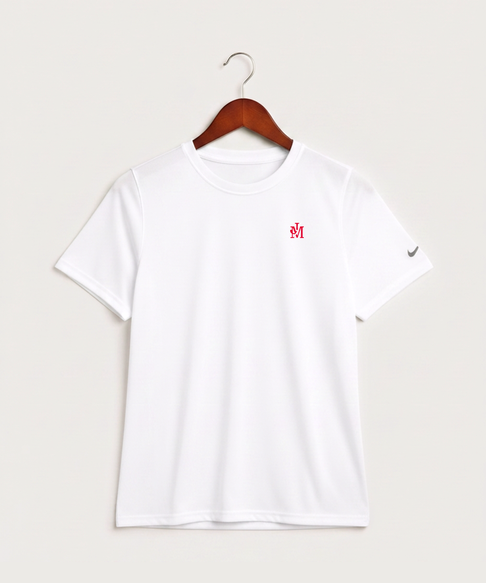 John Marshall High School Cross Country (Coed) - White Nike Youth Swoosh Sleeve rLegend Tee NKDX8787