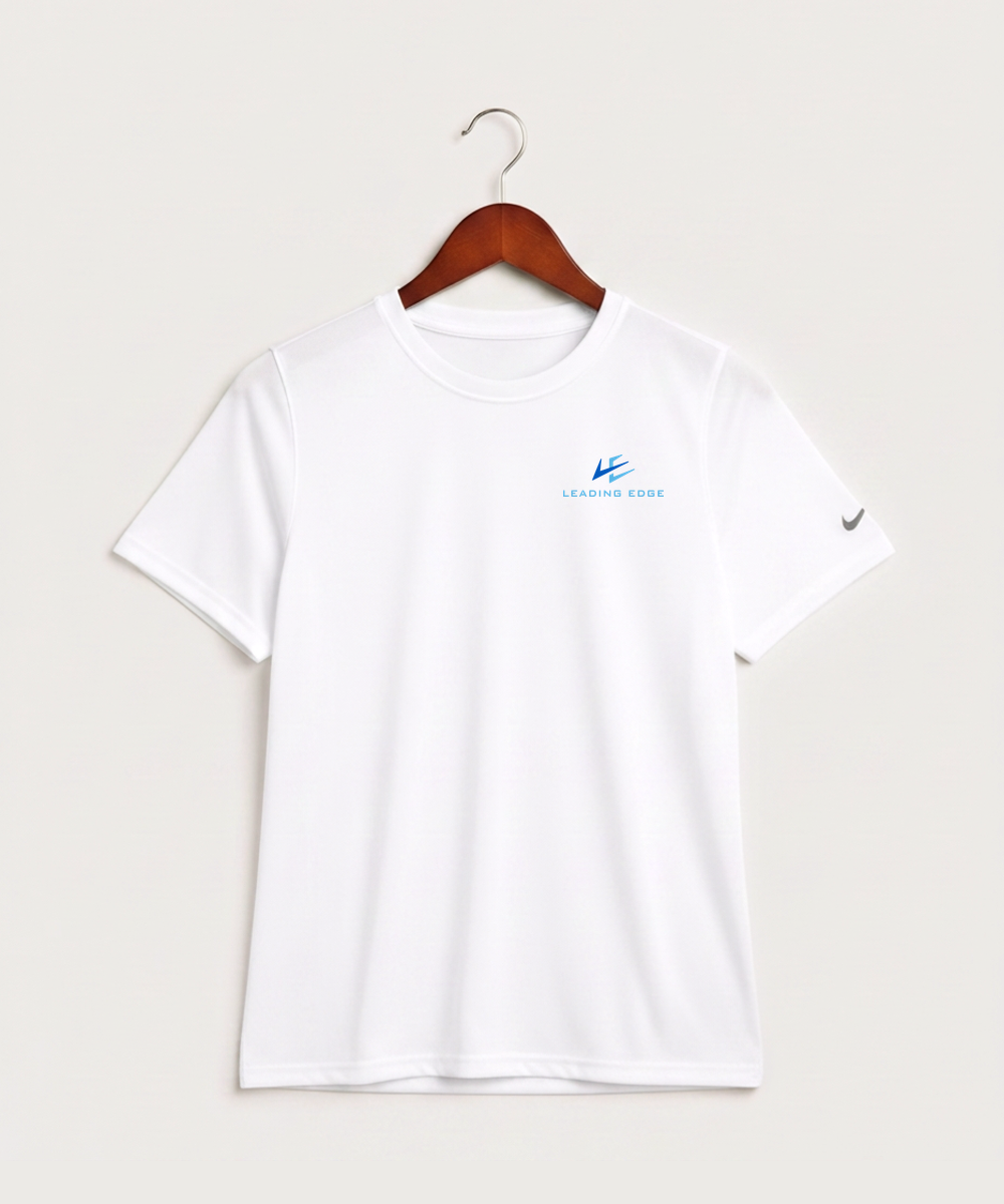 Leading Edge Team Store - White Nike Youth Swoosh Sleeve rLegend Tee NKDX8787