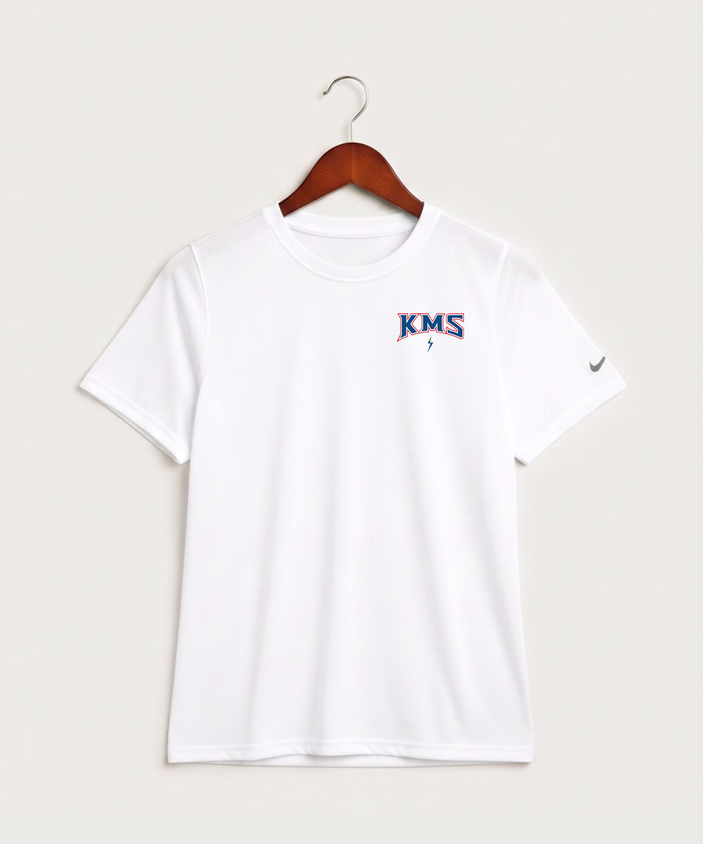 Kerkhoven-Murdock-Sunburg High School Football (Boys) - White Nike Youth Swoosh Sleeve rLegend Tee NKDX8787