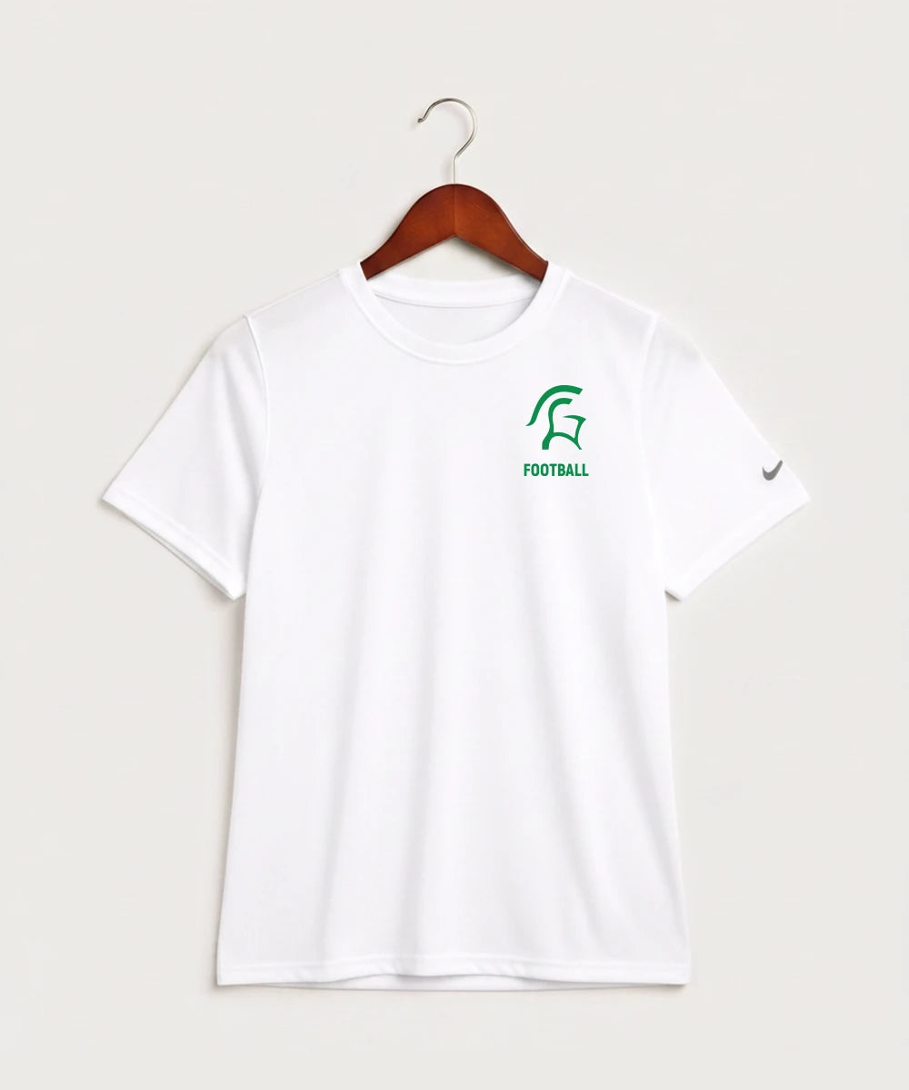 La Crescent-Hokah High School Football (Boys) - White Nike Youth Swoosh Sleeve rLegend Tee NKDX8787