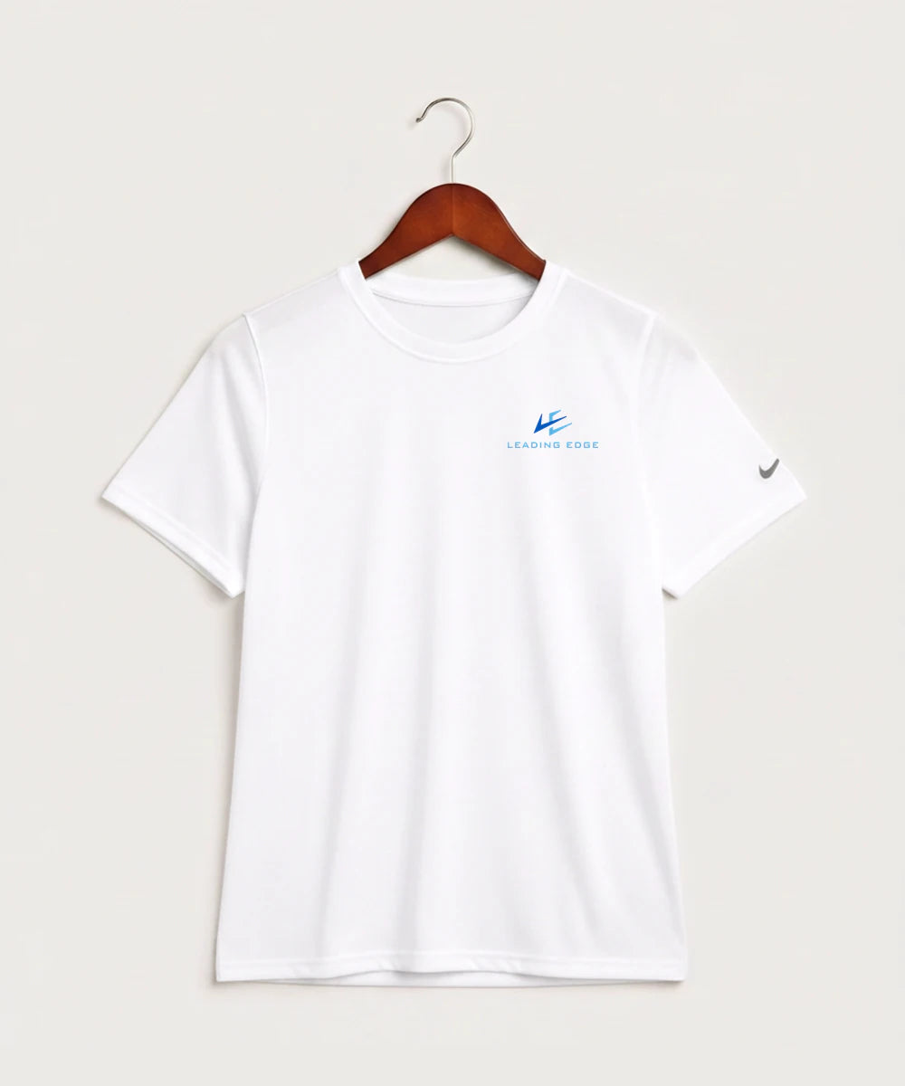 Leading Edge Team Store - White Nike Youth Swoosh Sleeve rLegend Tee NKDX8787
