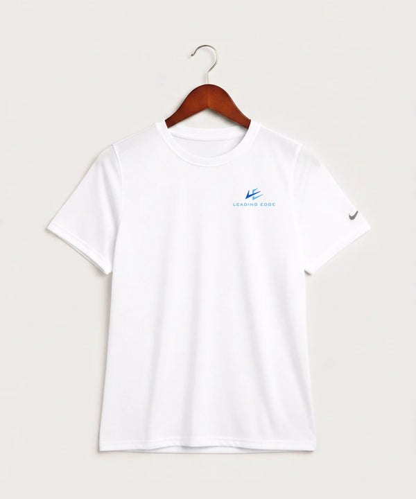 Leading Edge Team Store - White Nike Youth Swoosh Sleeve rLegend Tee NKDX8787