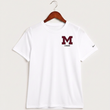 Moline Cheer general - White Nike Youth Swoosh Sleeve rLegend Tee NKDX8787