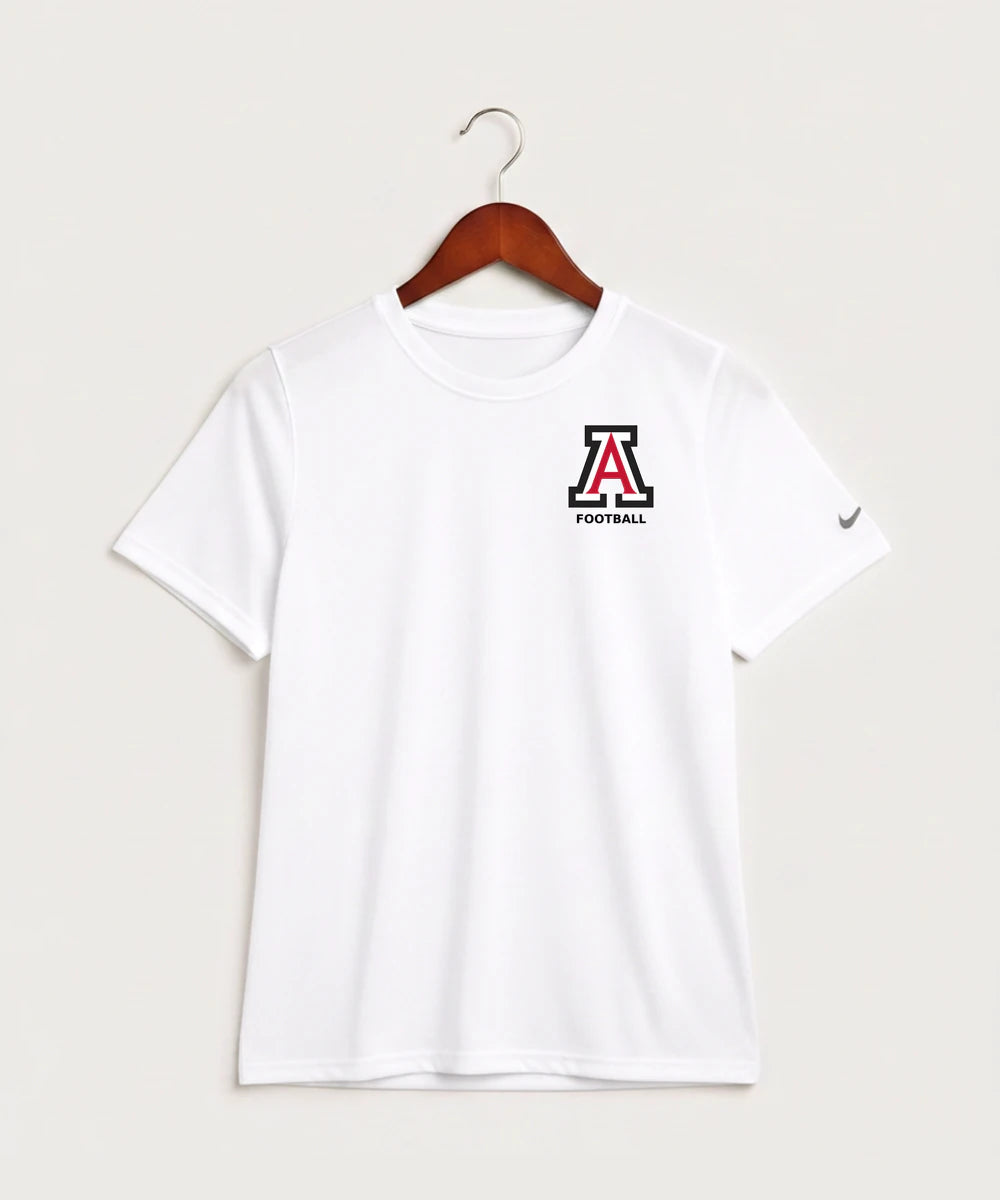 Amboy Football general - White Nike Youth Swoosh Sleeve rLegend Tee NKDX8787